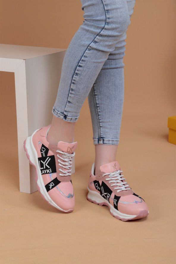 Greta Pembe Renkli Kadın Spor Ayakkabı - 2