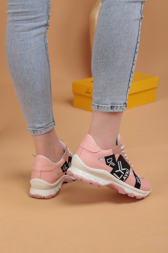 Greta Pembe Renkli Kadın Spor Ayakkabı - 4