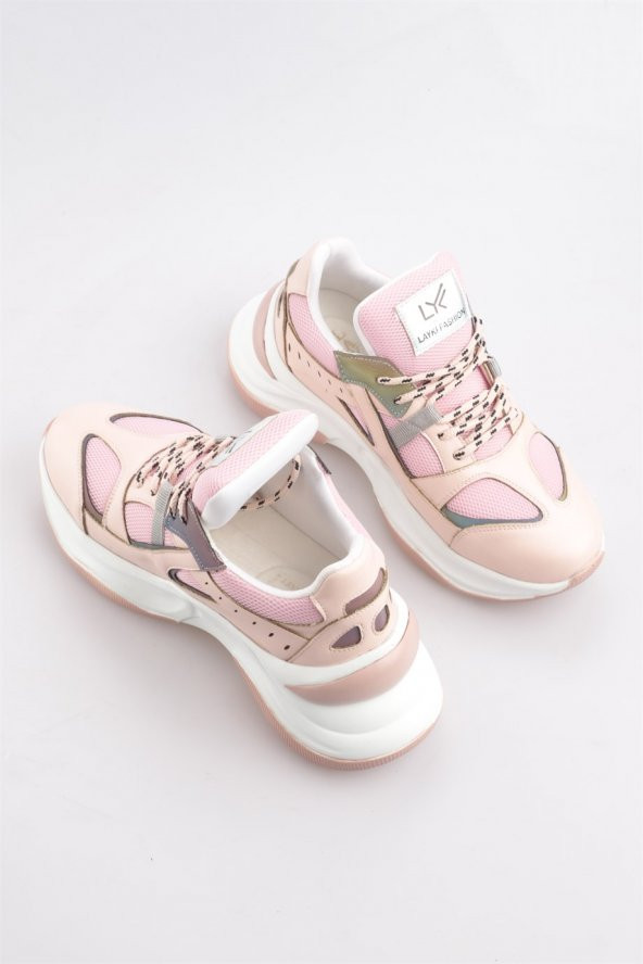 Usama Pudra Renkli Kadın Spor Ayakkabı - 3