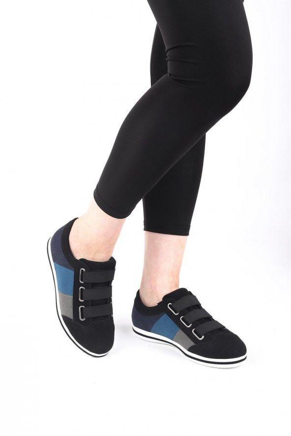 Solero Siyah Renkli Kadın Yürüyüş Ayakkabısı
