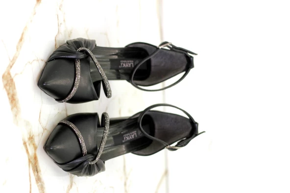 Nicola Kadın Taşlı Bantlı Topuklu Ayakkabı - 5