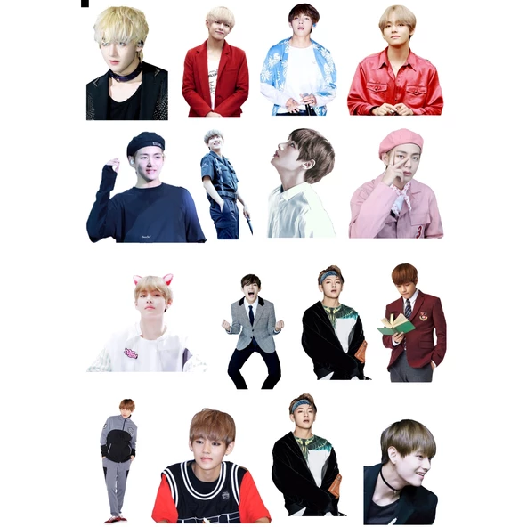 BTS Taehyung Sticker Set