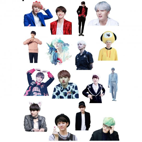 BTS Suga Sticker Set