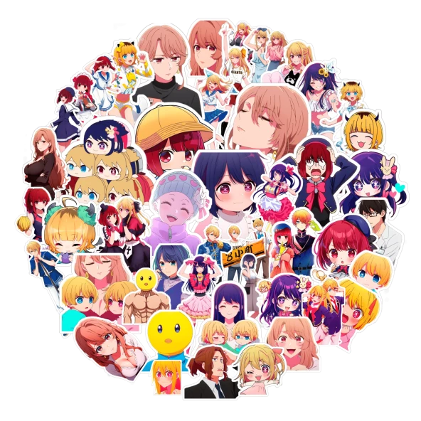 50 Adet Oshi No Ko Sticker Set