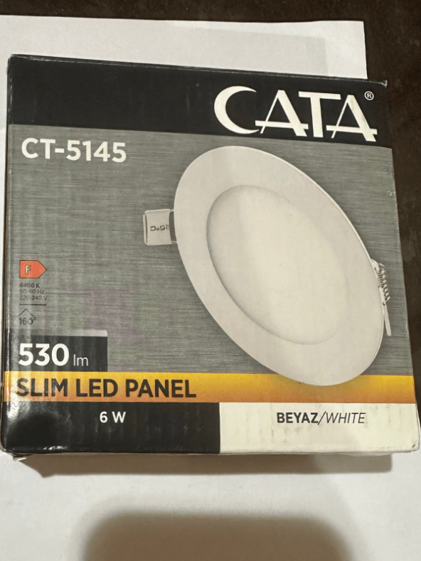 Cata CT-5145 6W 6400K (Beyaz Işık) Sıva Altı Led Panel