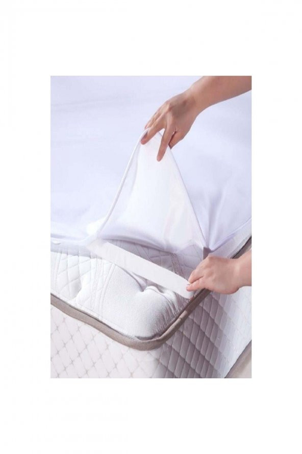 2 Adet Sıvı Geçirmez Alez Çift Kişilk 160 200 - Resim 3