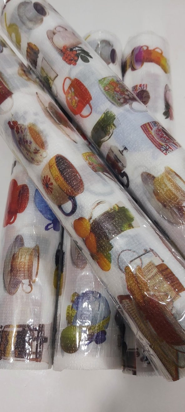 3 ADET Raf Dolap Ve Buzdolabı ,, Çekmece Örtüsü çok amaçlı 45x2 mt - 2