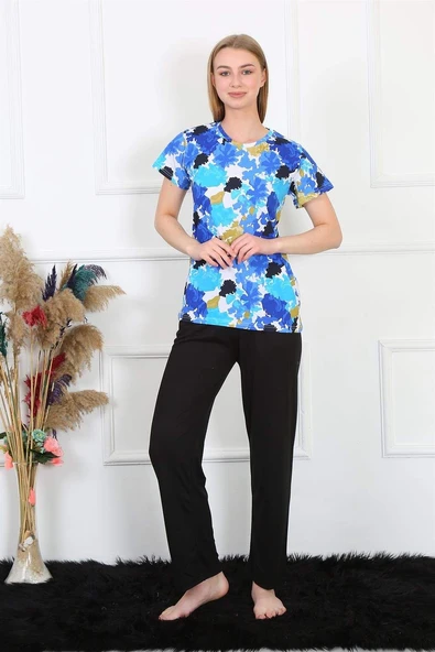 Kadın Penye Kısa Kol Pijama Takım 4142
