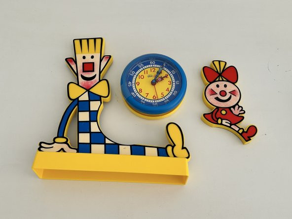 Flik Flak Fac01 1992 Vintage Alarmlı Çocuk Masa Saati - 2