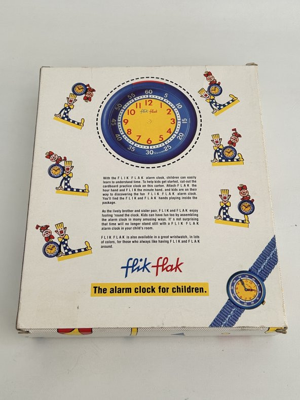 Flik Flak Fac01 1992 Vintage Alarmlı Çocuk Masa Saati - 7
