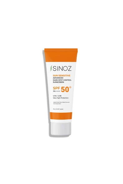 Sinoz SPF 50+ Yüz Güneş Kremi- Tüm Cilt Tipleri için Yüksek Koruma