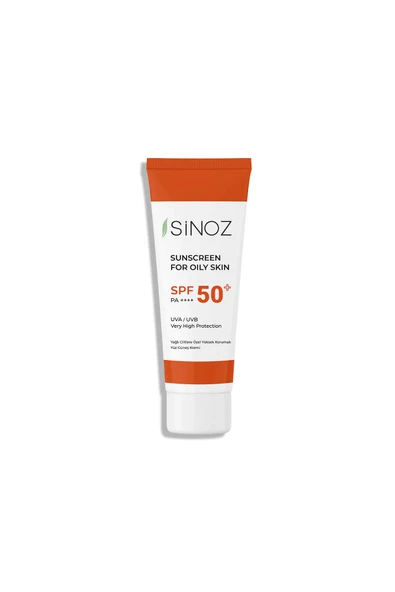 Sinoz Yağlı Ciltlere Özel Aydınlatıcı Yüksek Korumalı Yüz Güneş Kremi SPF50+ / PA++++