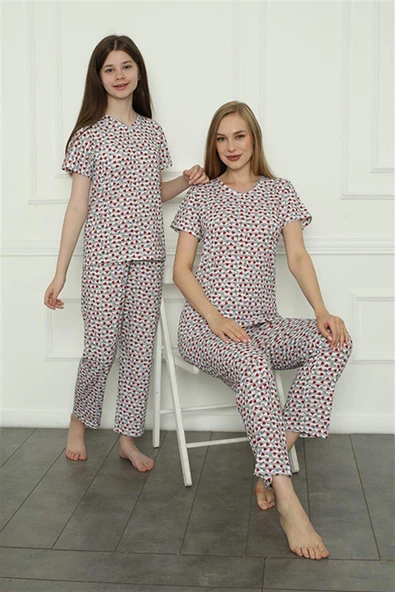 Anne Kız Aile Penye Pijama Takım Ayrı Ayrı Satılır. Fiyatları Farklıdır 50119 - 2