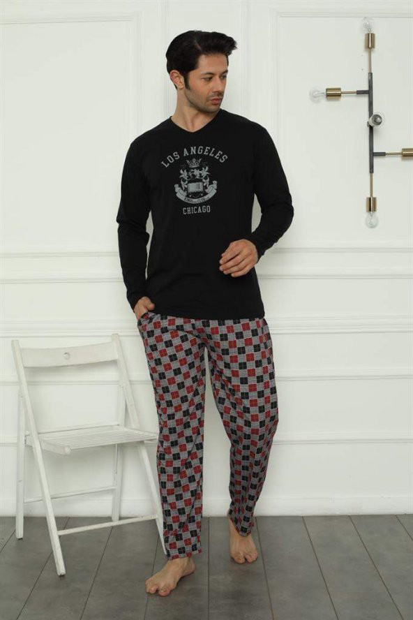 Aile Penye Pijama Takım (baba - oğul ) 50111 Ayrı Ayrı Satılır - 4