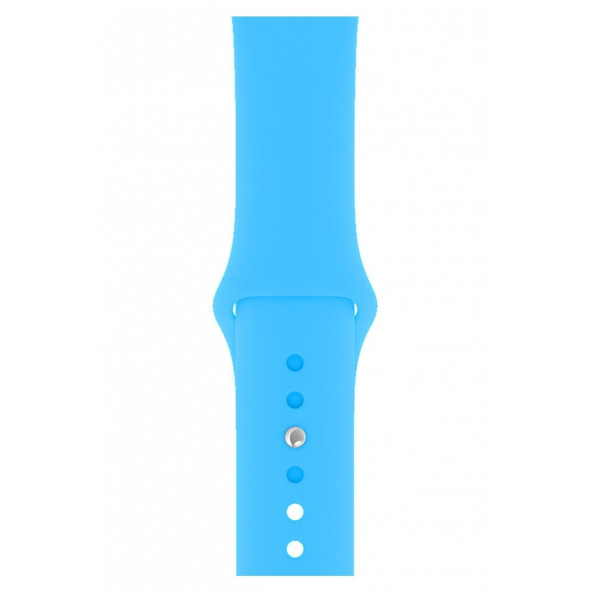 DESİNGSHOP Watch 2 3 4 5 6 7 Se 38 40 41mm A+ Kaliteli Silikon Kordon Mavi - 3