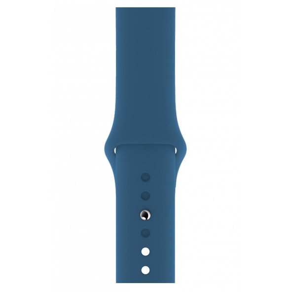 DESİNGSHOP Watch 2 3 4 5 6 7 Se 38 40 41mm A+ Kaliteli Silikon Kordon Koyu Mavi - 2