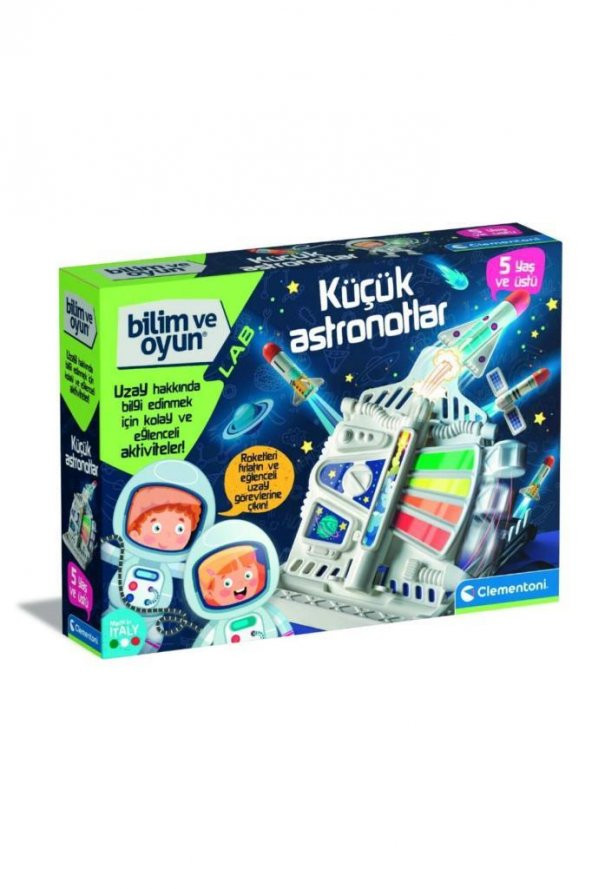 Clementoni Bilim ve Oyun Küçük Astronotlar 64470, Uzay Temalı Eğitici Oyun Kiti