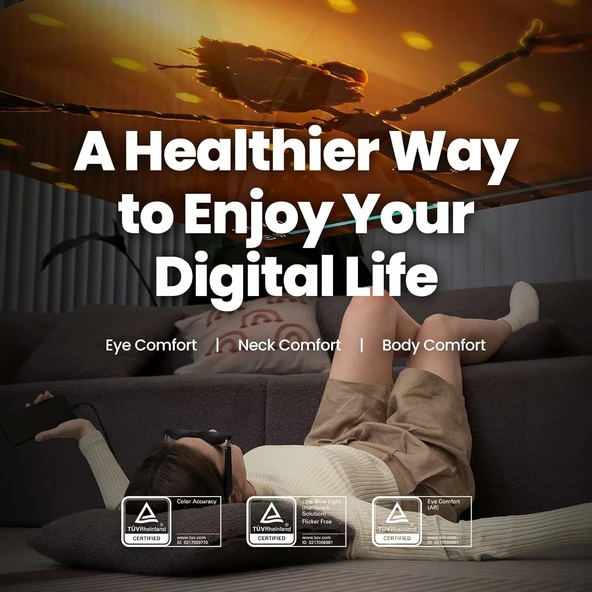 XREAL Air 2 AR Gözlük, 330 Inc 1080P, Oyun, Yayın ve Çalışma için İdeal - 4