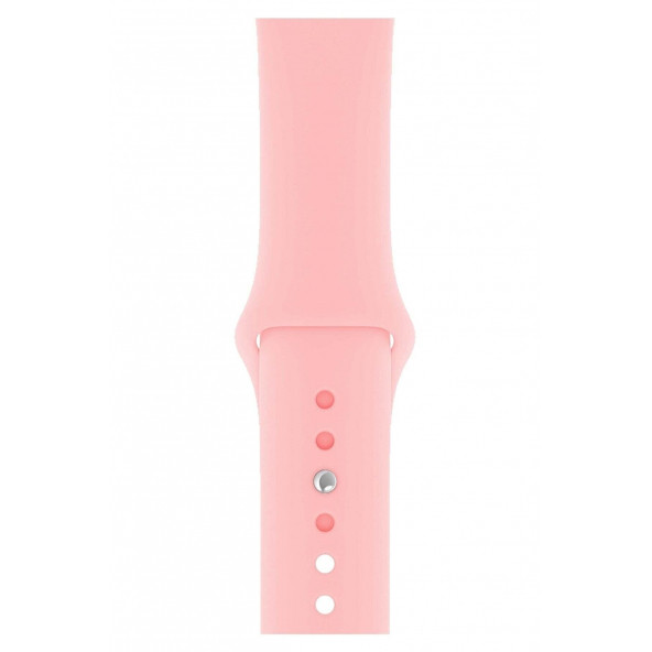 DESİNGSHOP Watch 2 3 4 5 6 7 Se 38 40 41mm A+ Kaliteli Silikon Kordon Pembe - 2