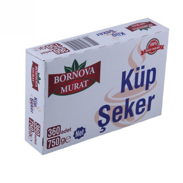 Bornova Murat Küp Şeker 750Gr x 20 Adet