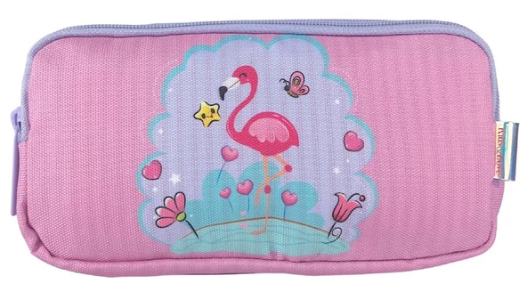 Kids&Love Üç Bölmeli Kız Çocuk Kalem Çantası - Flamingo ürün görseli