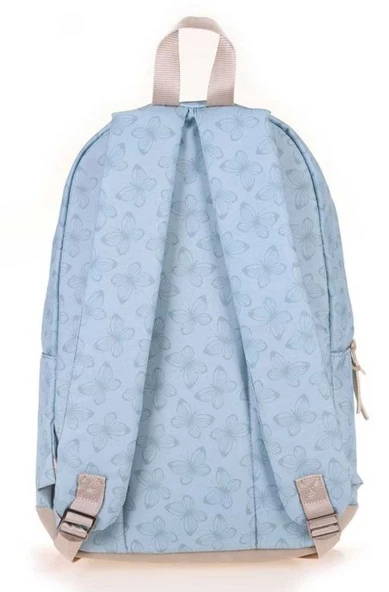 Kaukko Wichlight Butterfly Kız Çocuk Okul ve Günlük Sırt Çantası - Mavi Pembe - Resim 3