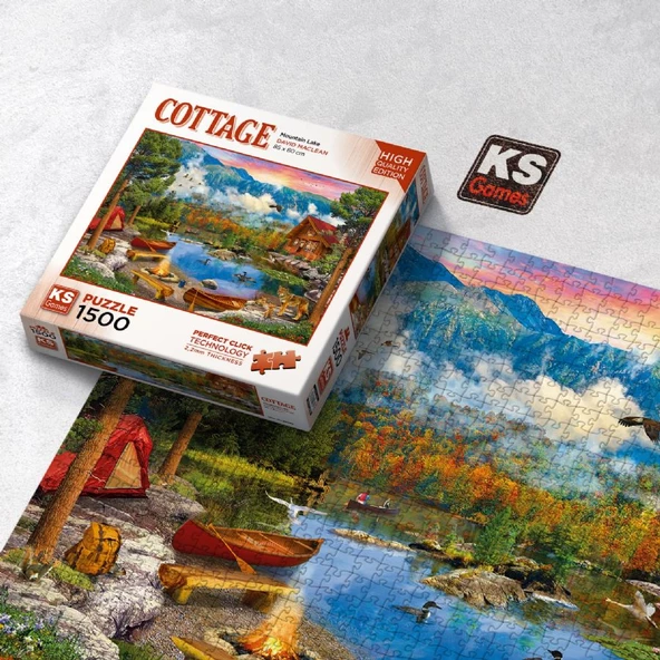KS Games 1500 Parça Dağ Gölü Puzzle - Resim 3