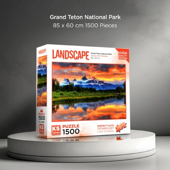 KS Games 1500 Parça Grand Teton Milli Parkı Puzzle - Resim 2