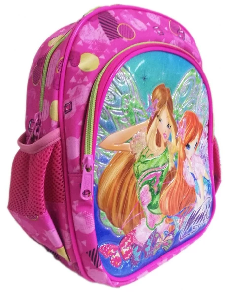 Winx Anaokulu Çantası - İki Bölmeli Kız Çocuk Günlük ve Okul Çantası - Resim 2