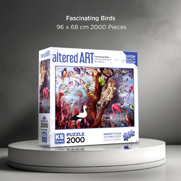 KS Games 2000 Parça  Büyüleyici Kuşlar Puzzle - Resim 2