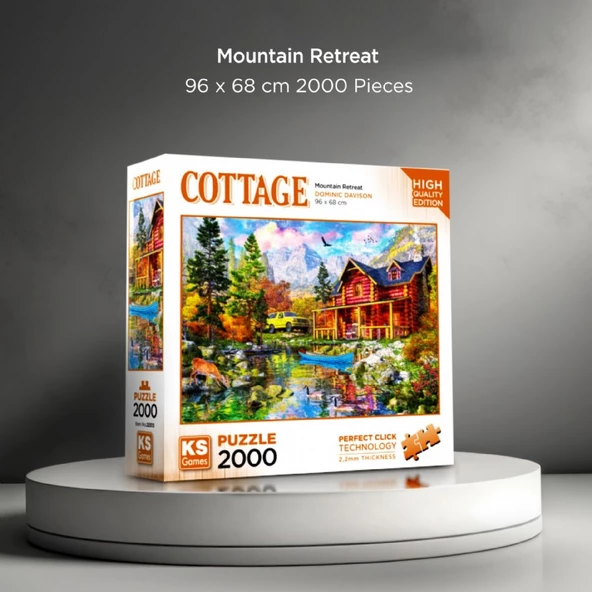 KS Games 2000 Parça Dağ İnziva Yeri Puzzle - Resim 2