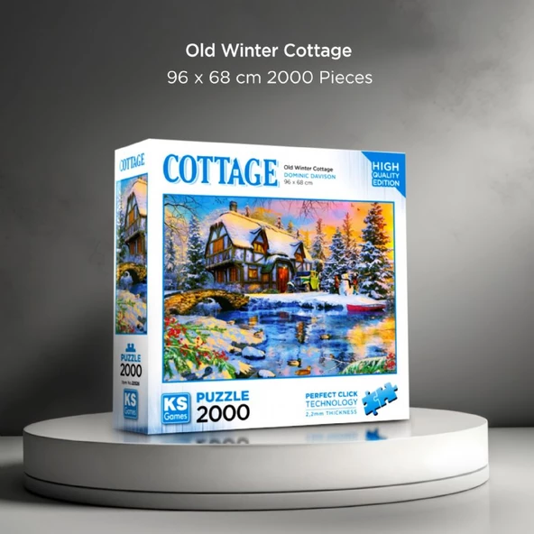 KS Games 2000 Parça Eski Kışlık Kulübe Puzzle - 2