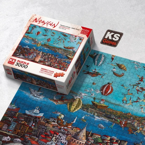 KS Games 3000 Parça Galata Kulesi Puzzle - Resim 3