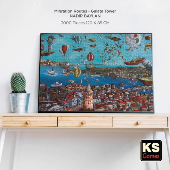 KS Games 3000 Parça Galata Kulesi Puzzle - Resim 4