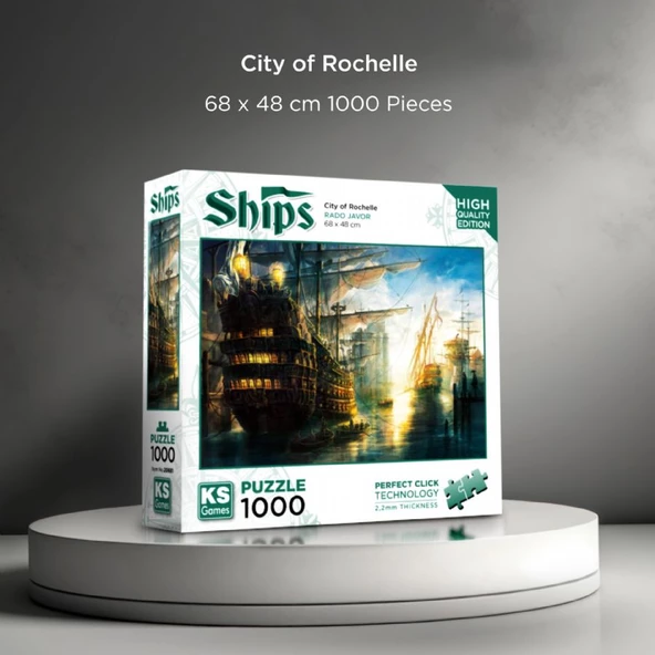 KS Games 1000 Parça Rochelle Şehri Puzzle - Resim 2