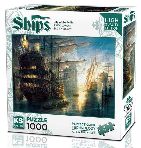 KS Games 1000 Parça Rochelle Şehri Puzzle ürün görseli