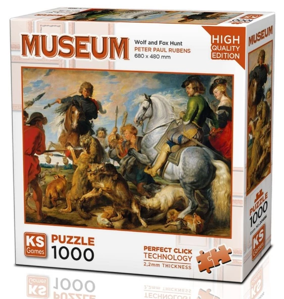 KS Games 1000 Parça Kurt ve Tilki Avı Puzzle