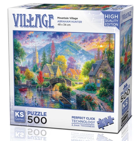 KS Games 500 Parça Dağ Köyü Puzzle ürün görseli