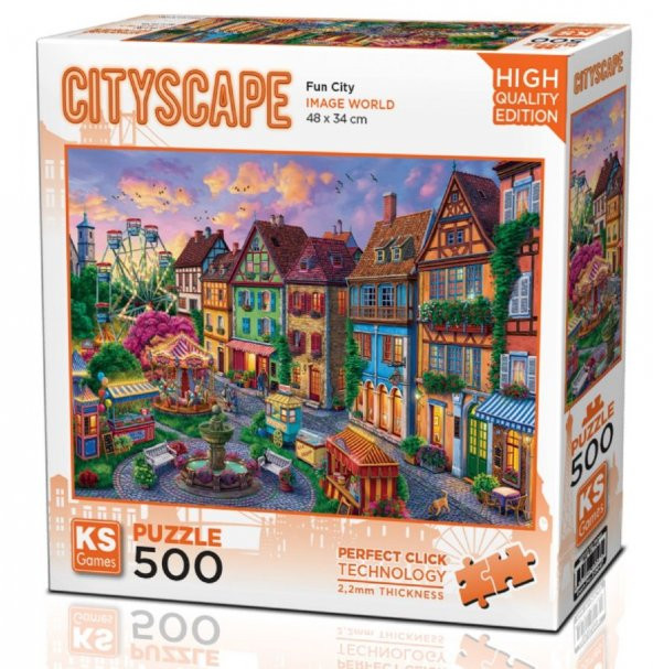 KS Games 500 Parça Eğlence Şehri Puzzle