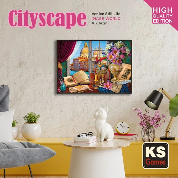 KS Games 500 Parça Venedik Natürmort Puzzle - Resim 4