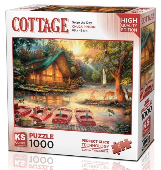 KS Games 1000 Parça Göl Evinde Bir Gün Puzzle
