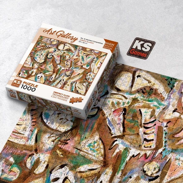 KS Games 1000 Parça No.10 Abstract Composition Puzzle - Resim 3