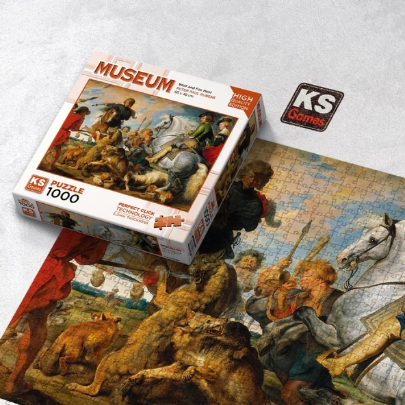 KS Games 1000 Parça Kurt ve Tilki Avı Puzzle - Resim 3