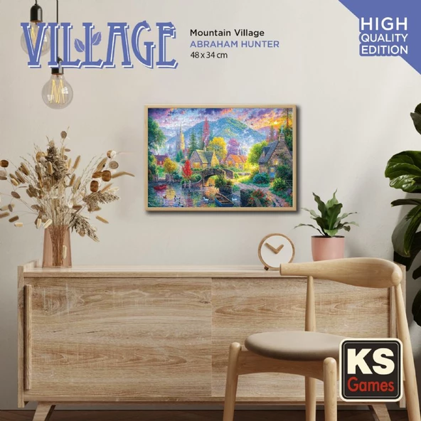KS Games 500 Parça Dağ Köyü Puzzle - Resim 4