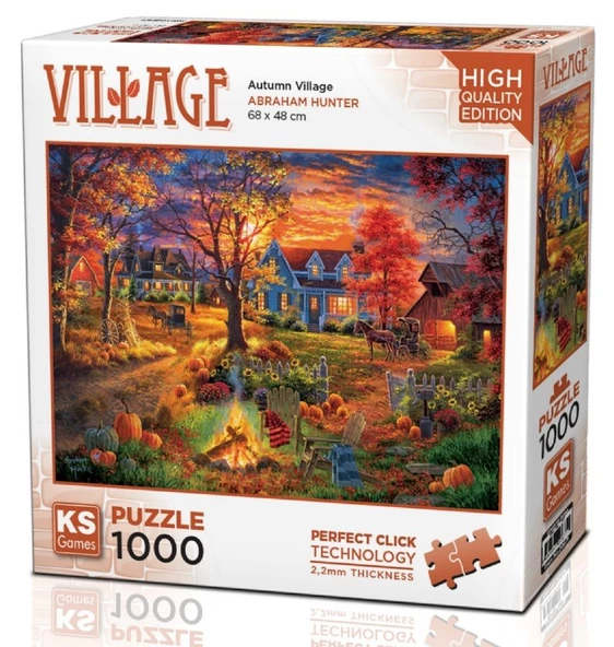 KS Games 1000 Parça Sonbahar Köyü Puzzle ürün görseli