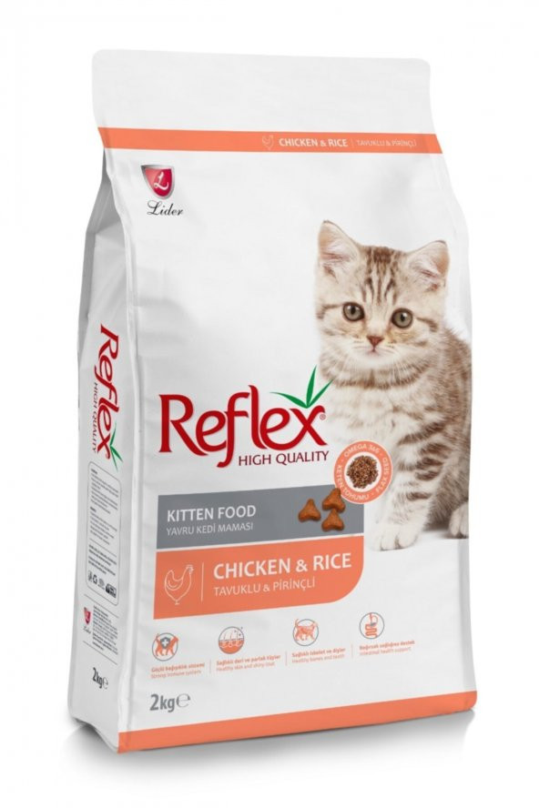 REFLEX KITTEN  TAVUKLU YAVRU KEDİ MAMASI 2KG