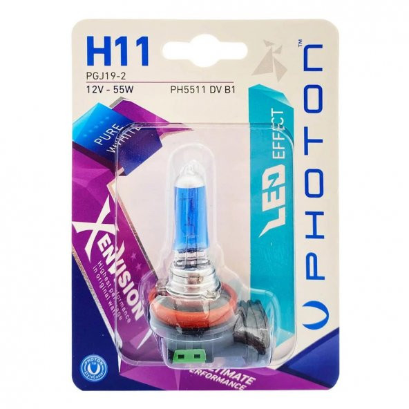 Photon H11 12V 55W XEN VISION (TEKLİ BLİSTER) PH5511 DV B1 ürün görseli 1