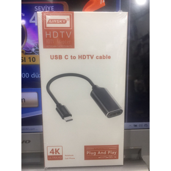 TYPC TO HDM ÇEVİRİ ADAPTÖRÜ YÜKSEK ÇÖZÜNÜRLÜKLÜ - 3