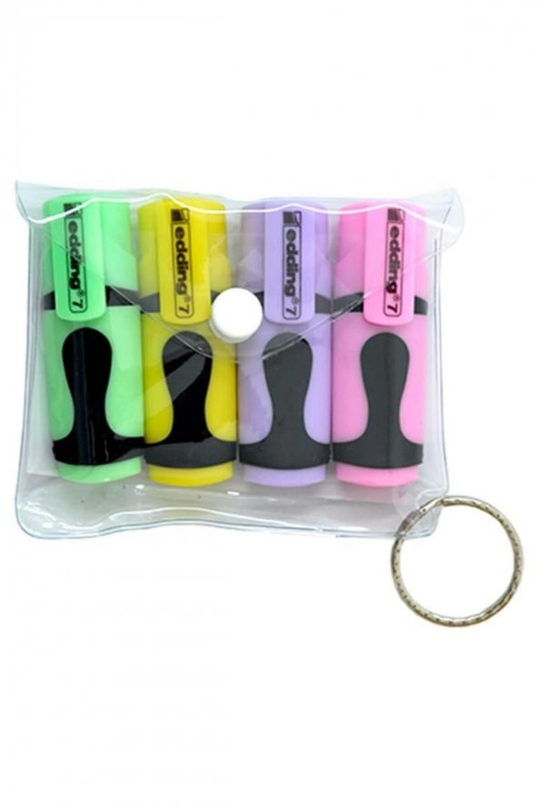EDDING ED7P499PAS MİNİ FOSFORLU KALEM PASTEL 4LÜ POŞET