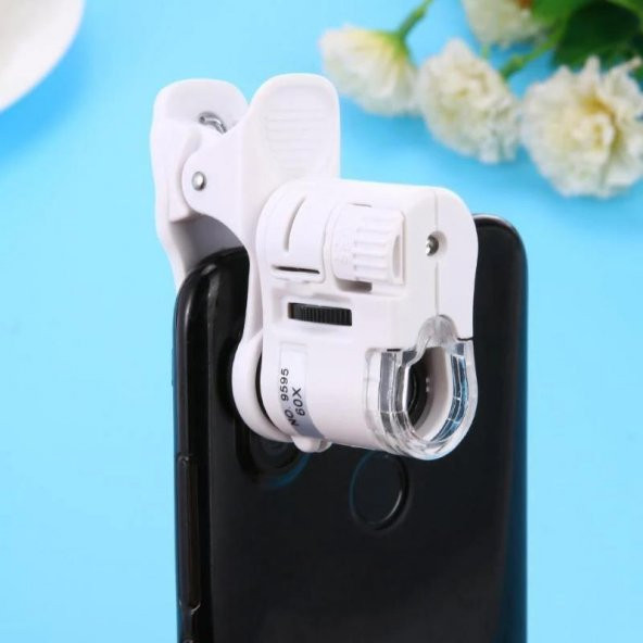 DailyTech 60X Mini Taşınabilir Büyüteç Mikroskop Cep telefon Uyumlu - 2